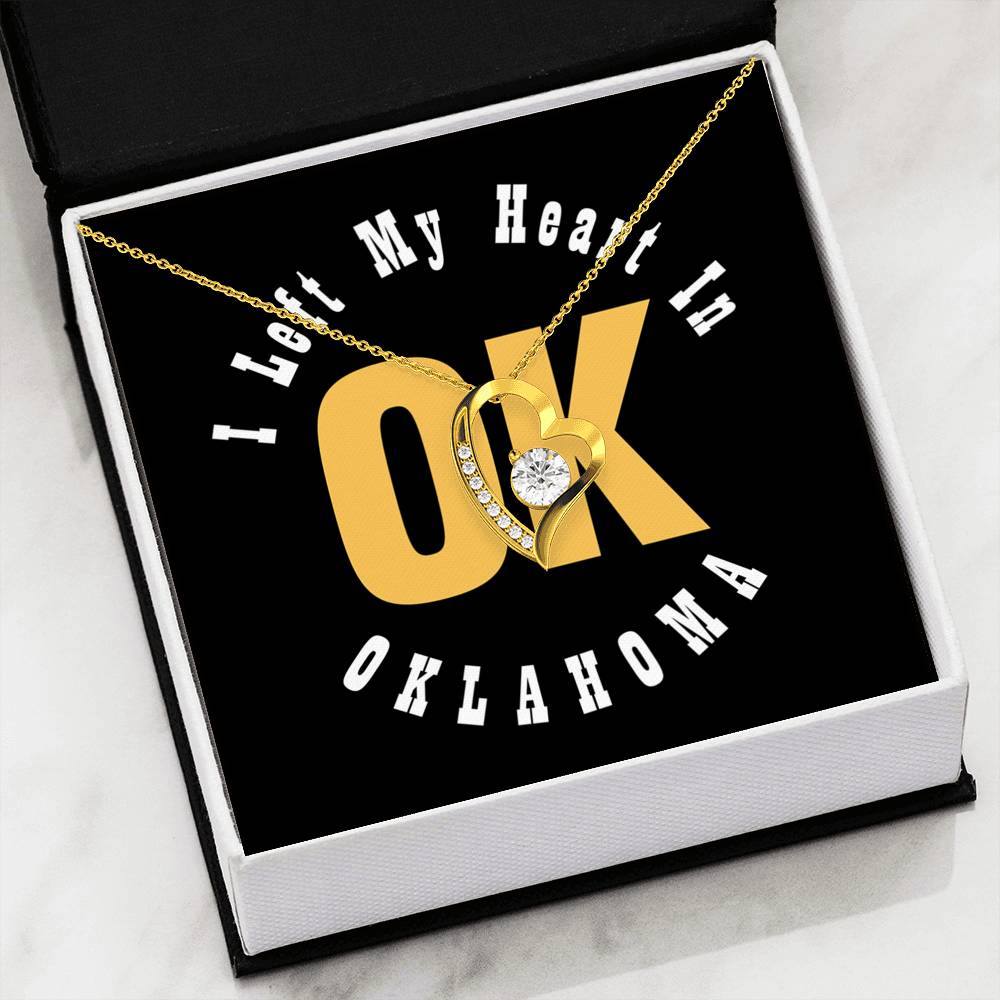 Heart In Oklahoma - Forever Love Heart Necklace