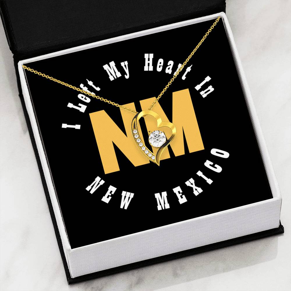 Heart In New Mexico - Forever Love Heart Necklace