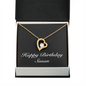 Happy Birthday Susan v2 - 18k Yellow Gold Finish Forever Love Necklace