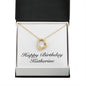 Happy Birthday Katherine - 18k Yellow Gold Finish Forever Love Necklace