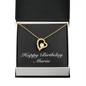 Happy Birthday Maria v2 - 18k Yellow Gold Finish Forever Love Necklace