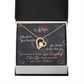 017 To My Wife - 18k Yellow Gold Finish Forever Love Necklace