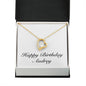 Happy Birthday Audrey - 18k Yellow Gold Finish Forever Love Necklace