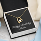 Happy Birthday Maria v2 - 18k Yellow Gold Finish Forever Love Necklace