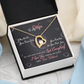 017 To My Wife - 18k Yellow Gold Finish Forever Love Necklace