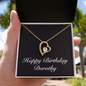 Happy Birthday Dorothy v2 - 18k Yellow Gold Finish Forever Love Necklace