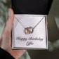 Happy Birthday Effie - Interlocking Hearts Necklace