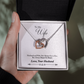 009 To My Wife - Interlocking Hearts Necklace