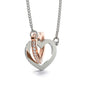 315 - To Daughter - Interlocking Hearts Necklace
