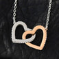 040 - To Daughter From Mom - Interlocking Hearts Necklace