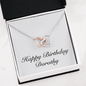 Happy Birthday Dorothy - Interlocking Hearts Necklace