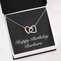 Happy Birthday Barbara v2 - Interlocking Hearts Necklace