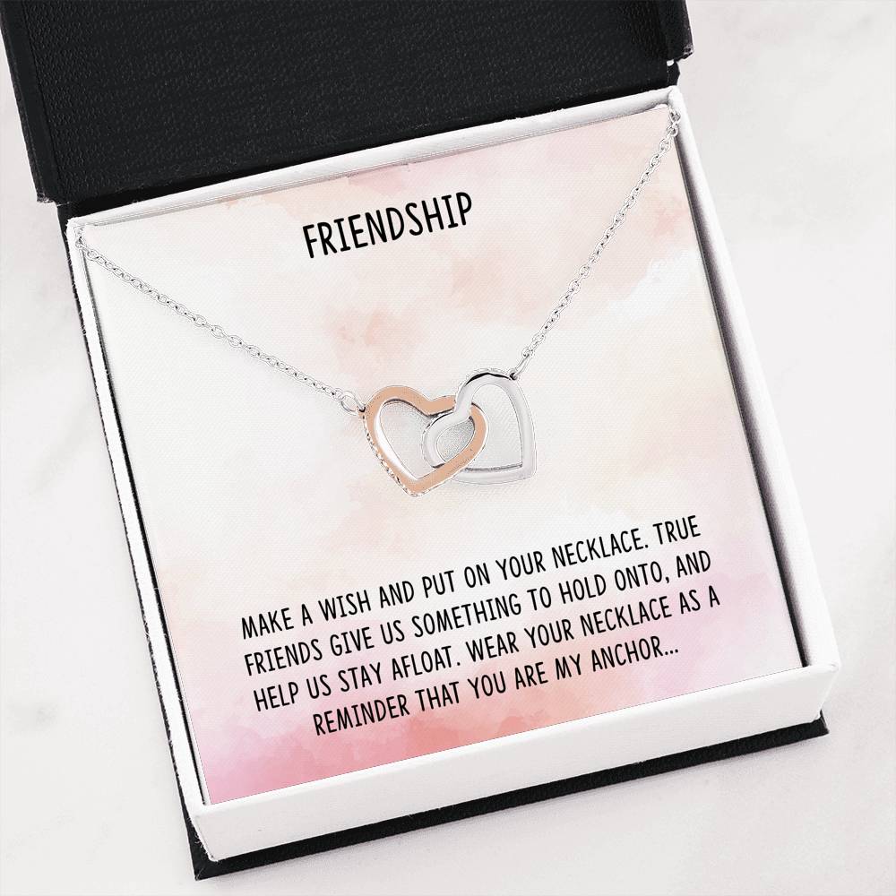 342 - Friendship - Interlocking Hearts Necklace