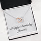 Happy Birthday Janette - Interlocking Hearts Necklace