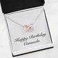 Happy Birthday Consuelo - Interlocking Hearts Necklace
