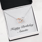Happy Birthday Annette - Interlocking Hearts Necklace