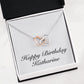 Happy Birthday Katharine - Interlocking Hearts Necklace