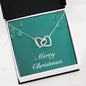 Merry Christmas v02 - Interlocking Hearts Necklace