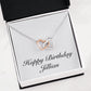 Happy Birthday Jillian - Interlocking Hearts Necklace