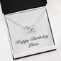 Happy Birthday Lilian - Interlocking Hearts Necklace