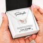 081 - To Granddaughter From Grandpa - Interlocking Hearts Necklace
