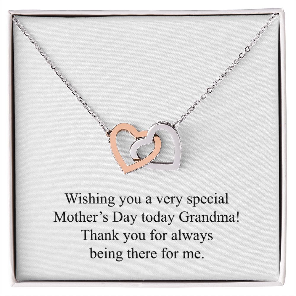 Happy Mother's Day (For Grandma) 006 - Interlocking Hearts Necklace