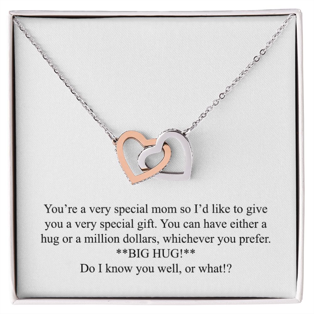 Happy Mother's Day (Funny) 010 - Interlocking Hearts Necklace