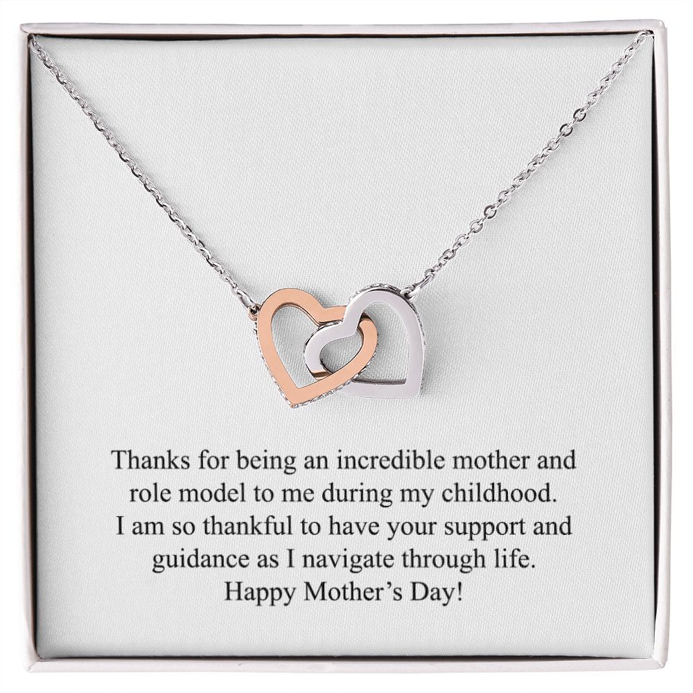 Happy Mother's Day (From Daughter) 005 - Interlocking Hearts Necklace