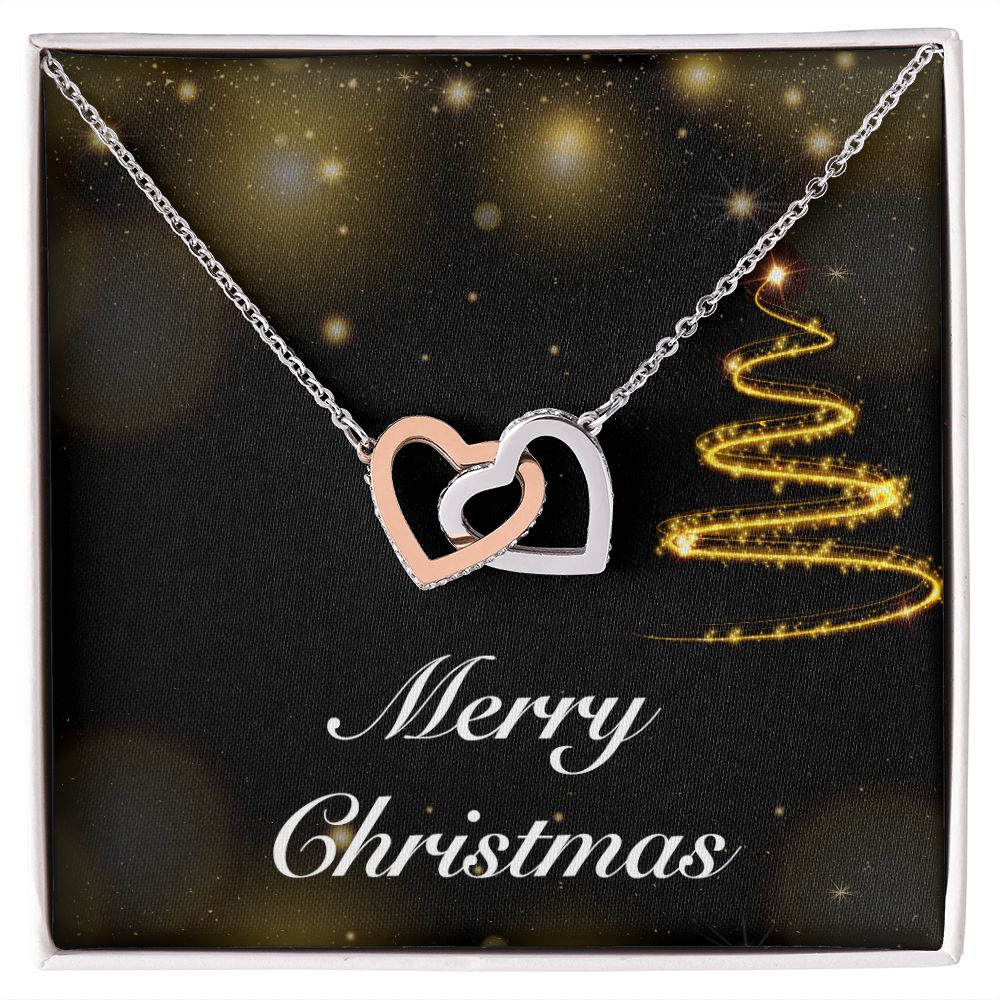 Merry Christmas v03 - Interlocking Hearts Necklace