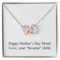 Happy Mother's Day (Funny) 007 - Interlocking Hearts Necklace