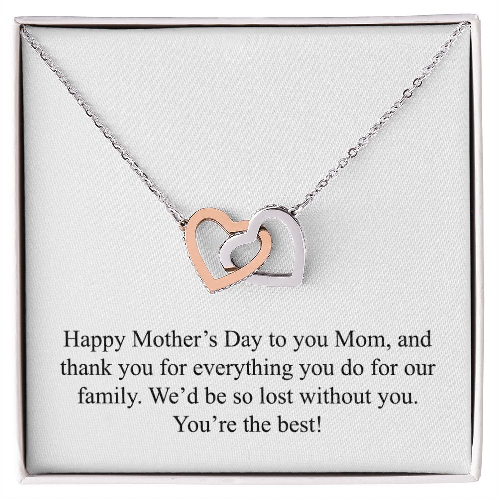 Happy Mother's Day 016 - Interlocking Hearts Necklace