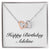 Happy Birthday Adeline - Interlocking Hearts Necklace