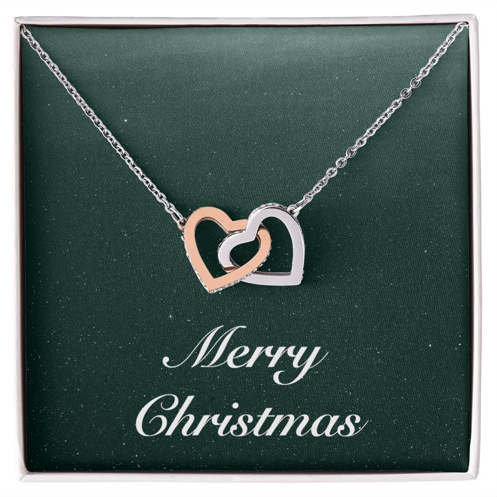 Merry Christmas v09 - Interlocking Hearts Necklace