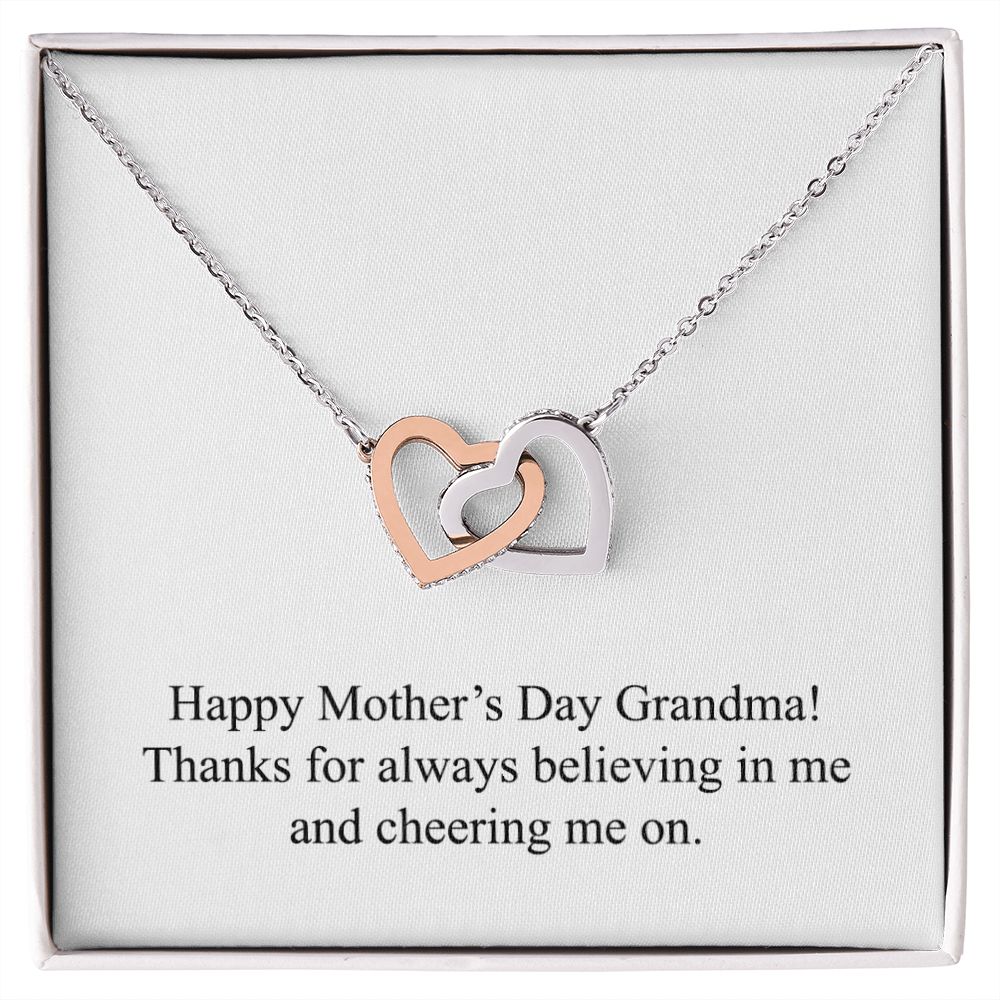 Happy Mother's Day (For Grandma) 007 - Interlocking Hearts Necklace