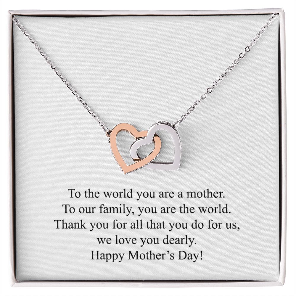 Happy Mother's Day (From Husband) 001 - Interlocking Hearts Necklace