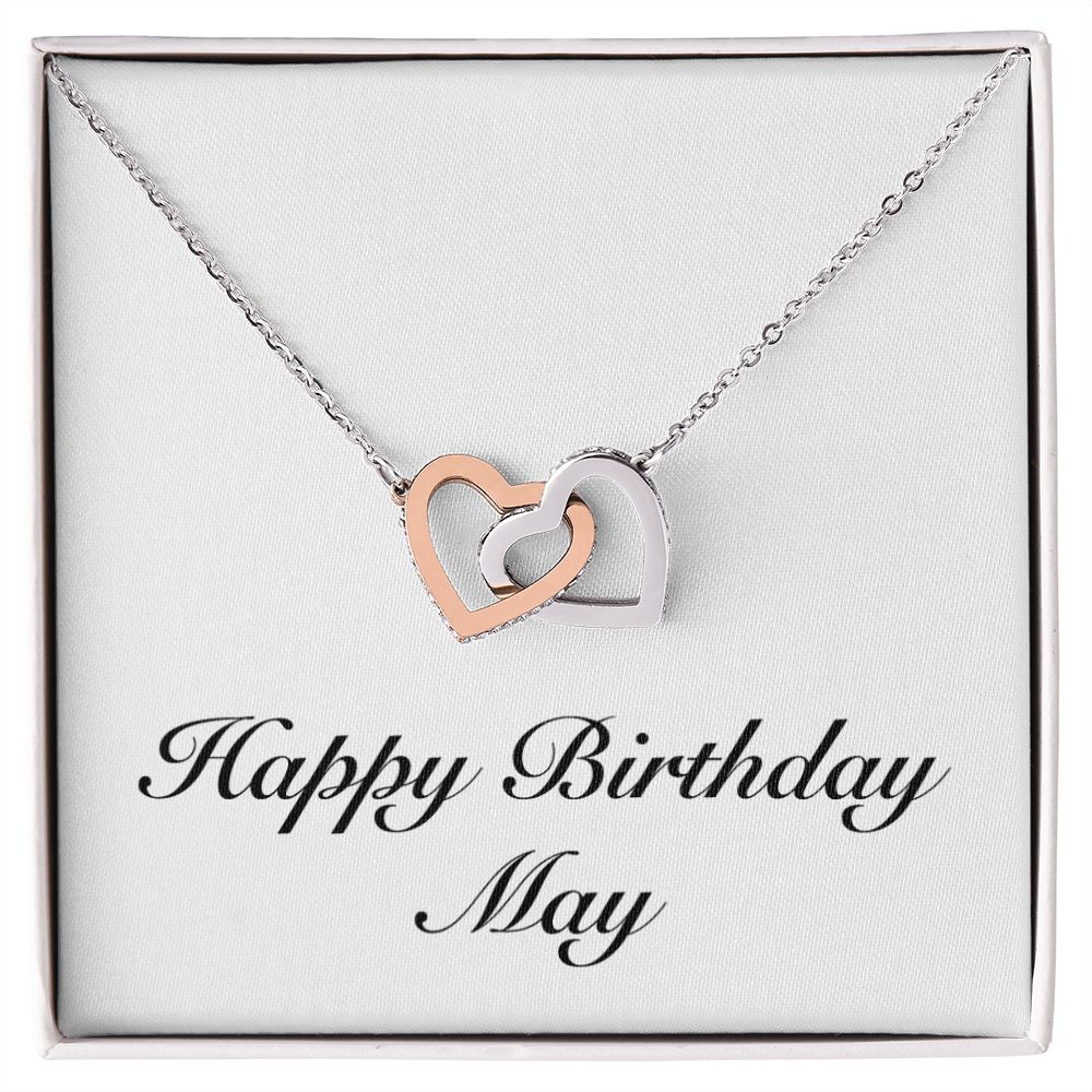 Happy Birthday May - Interlocking Hearts Necklace