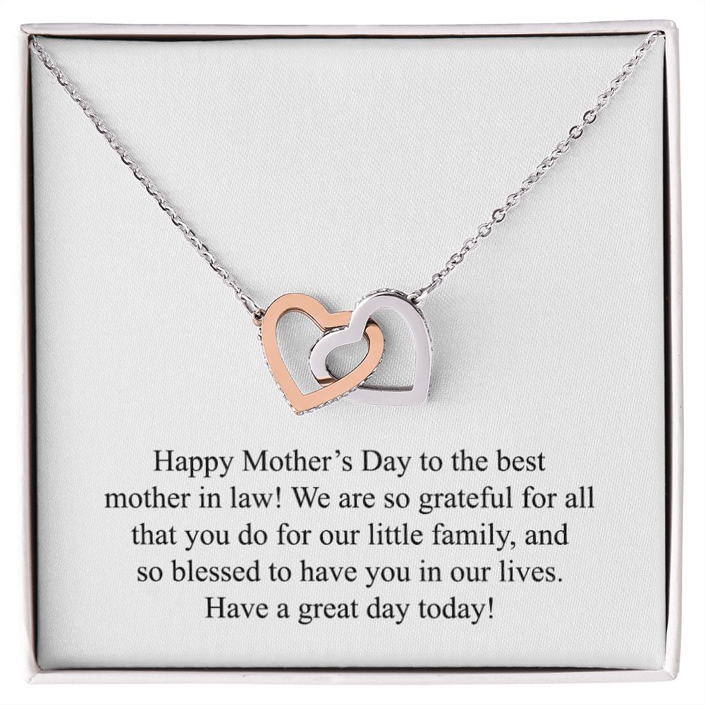 Happy Mother's Day (For Mother In Law) 008 - Interlocking Hearts Necklace