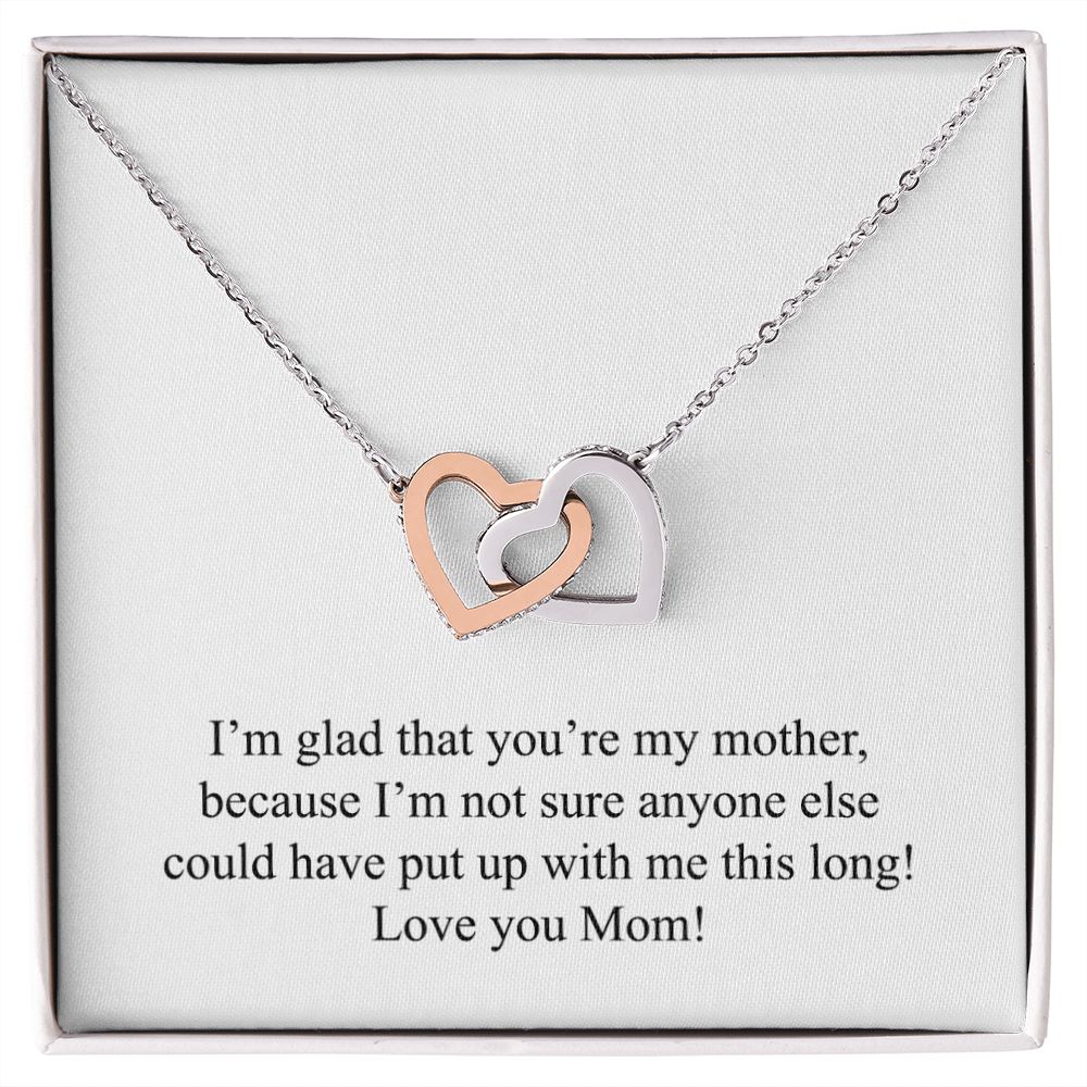 Happy Mother's Day (From Son) 007 - Interlocking Hearts Necklace