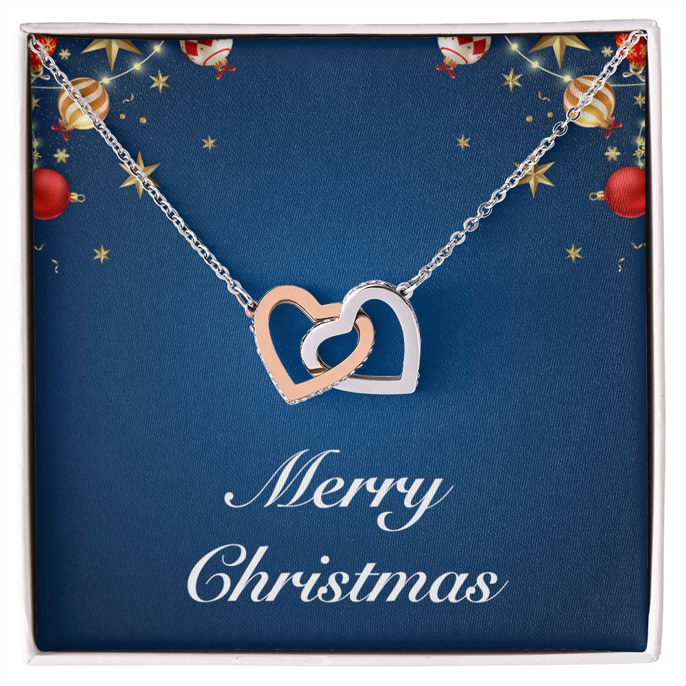 Merry Christmas v01 - Interlocking Hearts Necklace