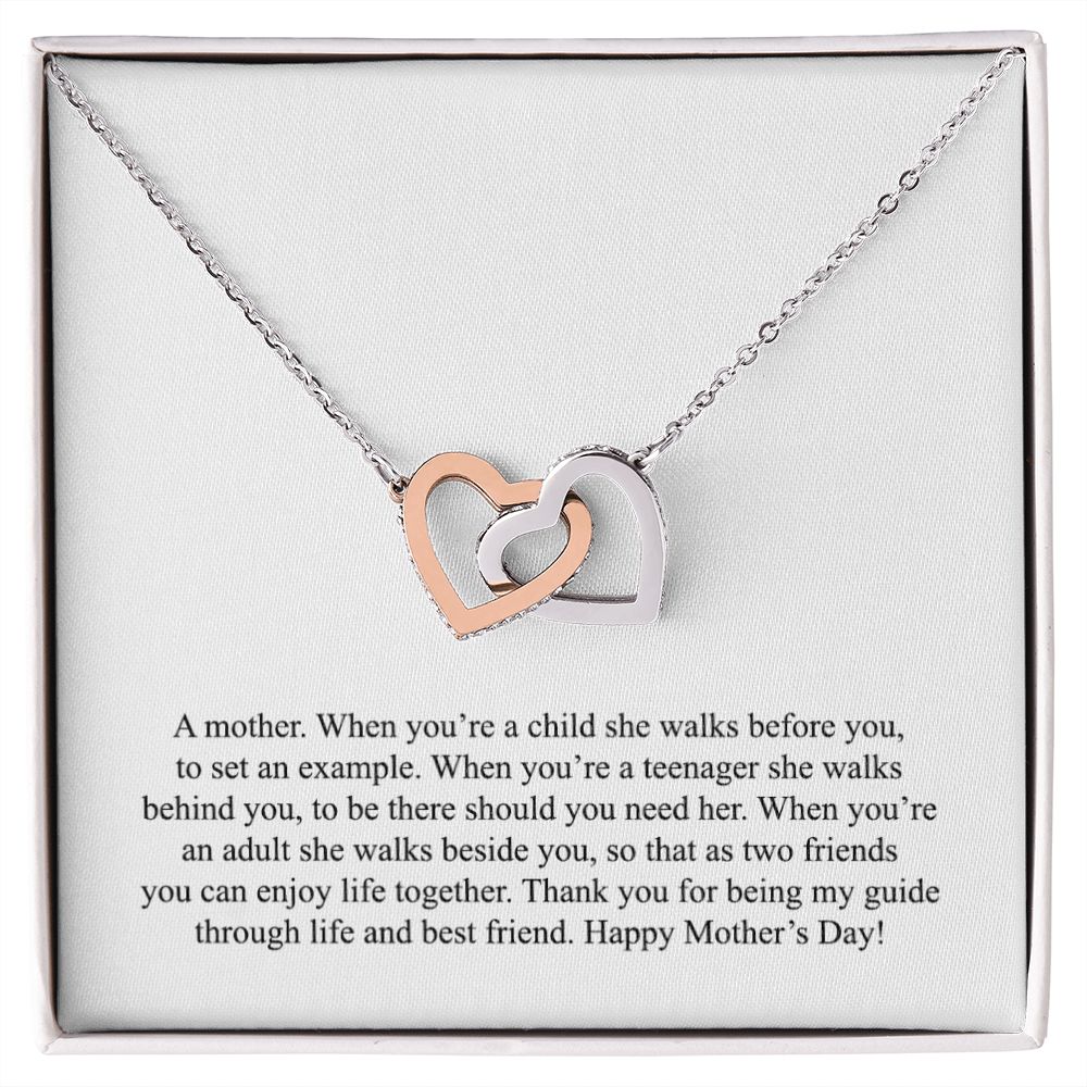 Happy Mother's Day (From Daughter) 004 - Interlocking Hearts Necklace