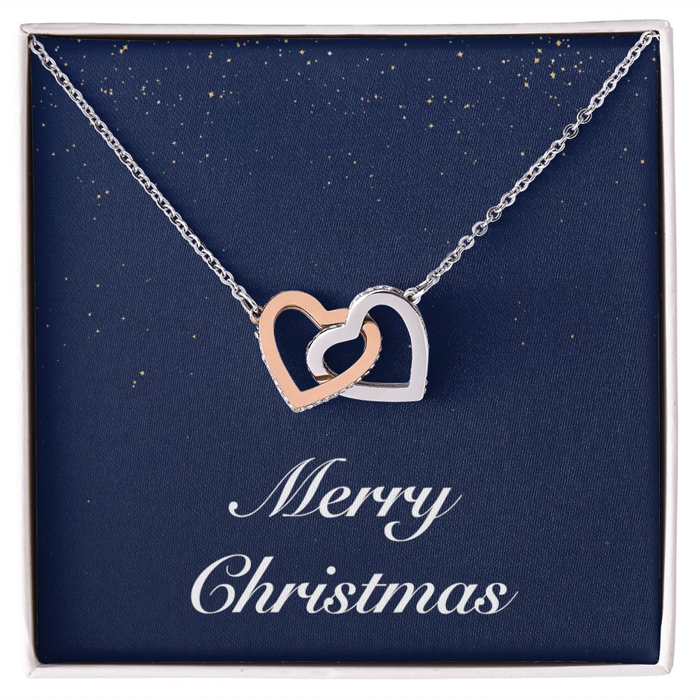 Merry Christmas v08 - Interlocking Hearts Necklace