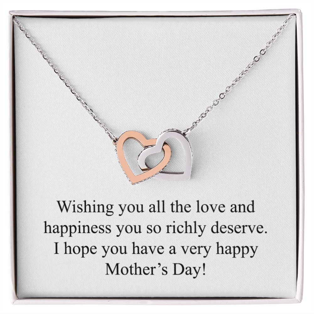 Happy Mother's Day 010 - Interlocking Hearts Necklace