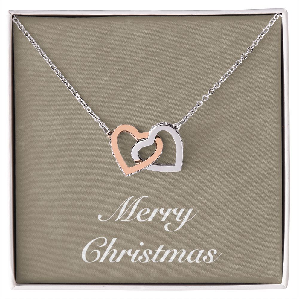 Merry Christmas v10 - Interlocking Hearts Necklace