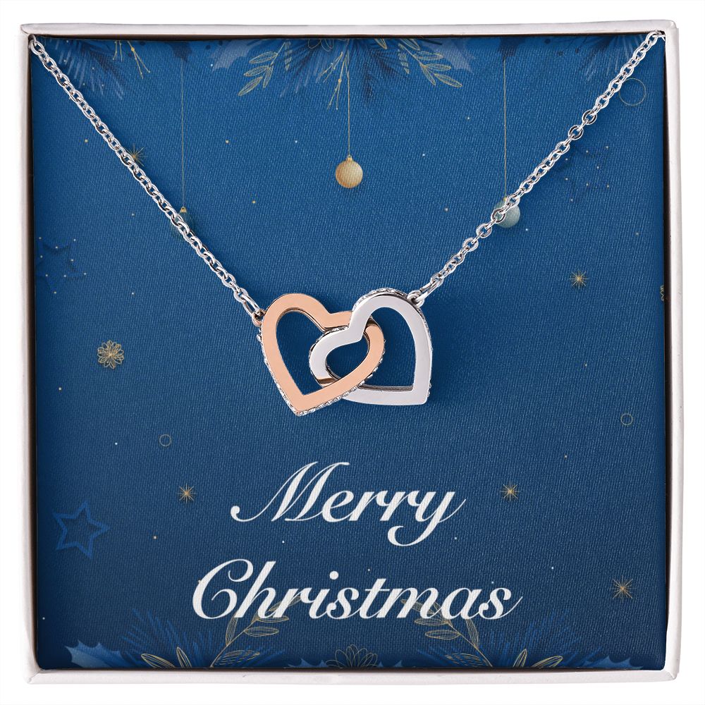 Merry Christmas v05 - Interlocking Hearts Necklace
