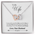 008 To My Wife - Interlocking Hearts Necklace