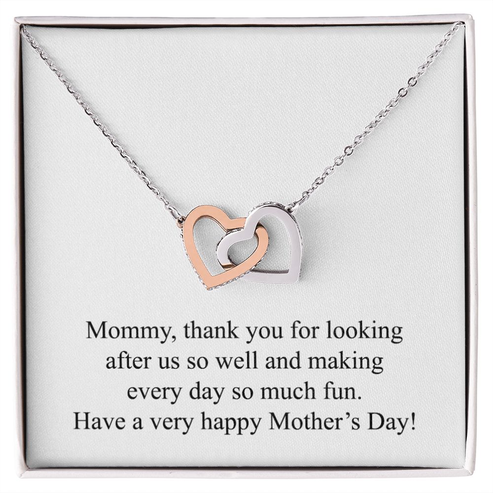 Happy Mother's Day 020 - Interlocking Hearts Necklace