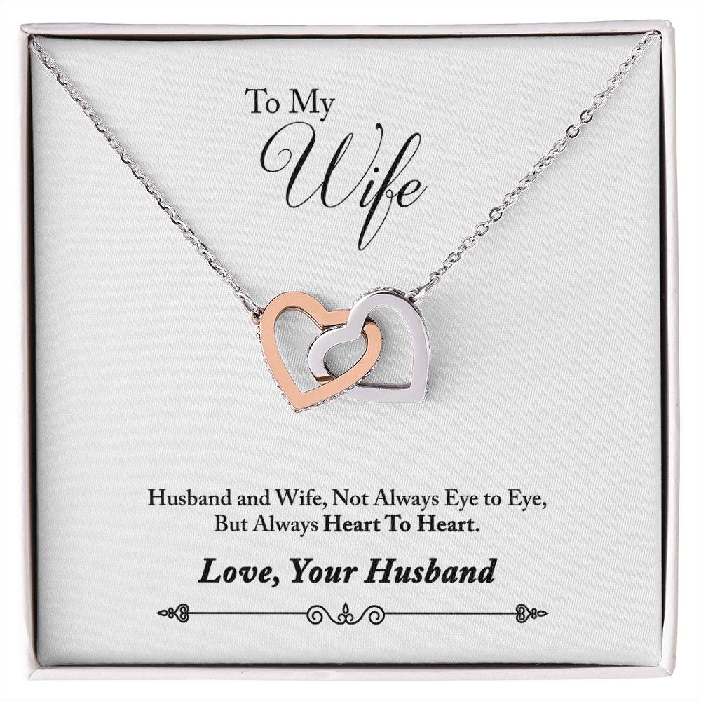 009 To My Wife - Interlocking Hearts Necklace