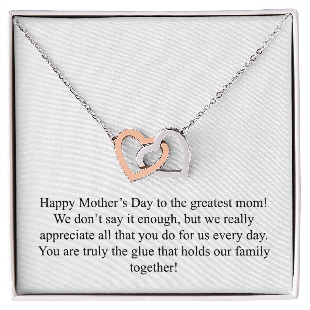 Happy Mother's Day 006 - Interlocking Hearts Necklace