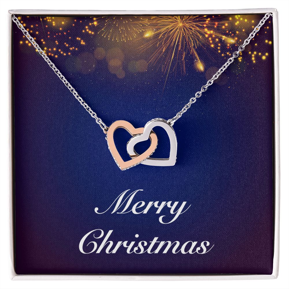Merry Christmas v07 - Interlocking Hearts Necklace