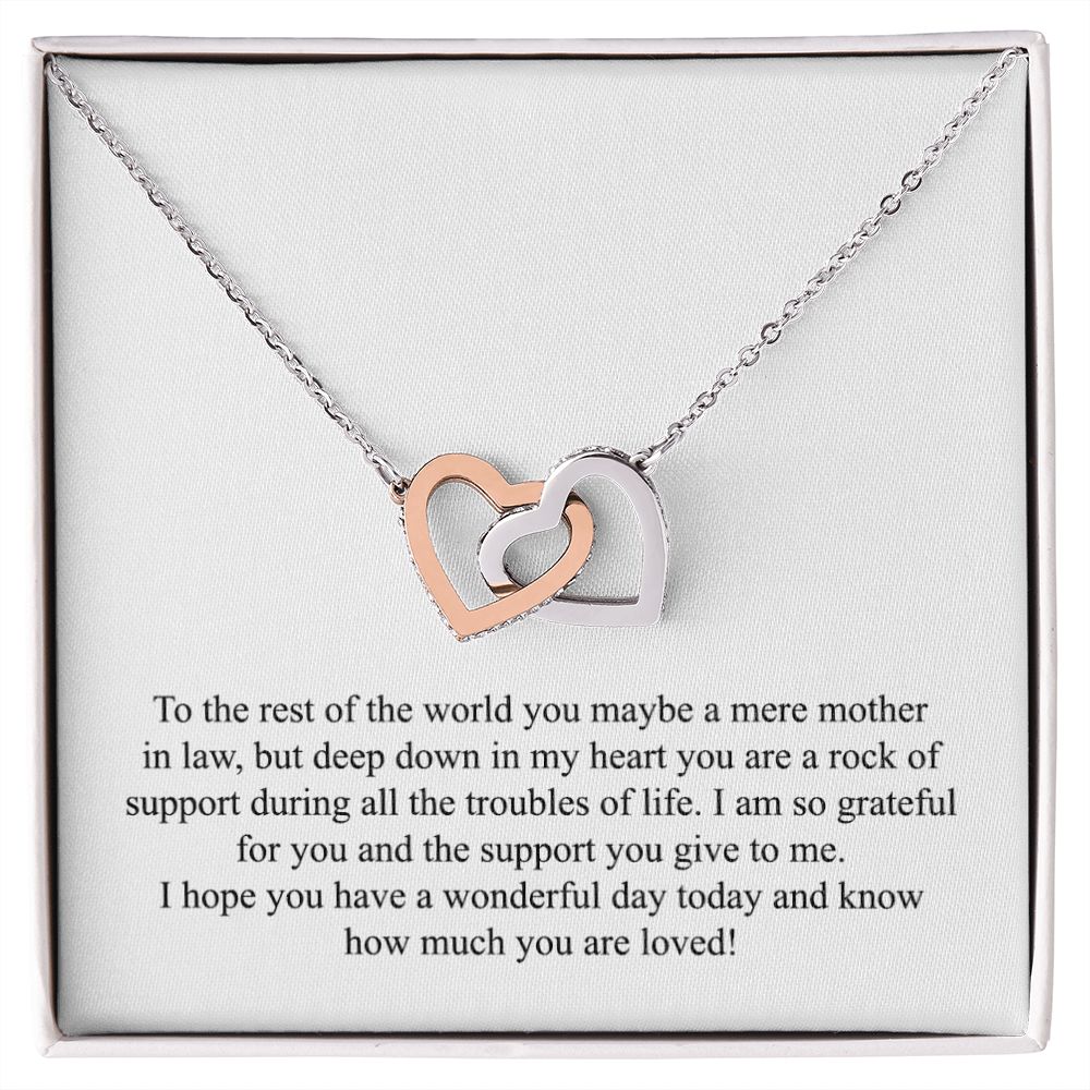 Happy Mother's Day (For Mother In Law) 005 - Interlocking Hearts Necklace